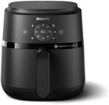 Philips Airfryer 2000-Serie 4,2L - Digitaler Touchscreen, 13 Garoptionen, 9 voreingestellte Funktionen, bis zu 90% weniger Fett mit RapidAir Technologie, 1500W Leistung, Schwarz (NA229/00)