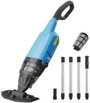 Pool Vacuum for Above Ground Pool, Cordless Pool Vacuum for Inground Pools and SPA Hot Tub, Rechargeable Handheld Pool Cleaner with 90Min Runtime, Powerful Suction for Sand, Leaves & Debris