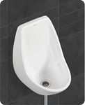 Belmonte Ceramic Wall Mount Small Urinal Pot for Gents - White | Compact Design for Boys, Men, and Male Toilets/Bathrooms/Washrooms