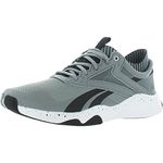 Reebok Men's HIIT Tr Cross Trainer, Pure Grey/Black/White, Numeric_12_Point_5