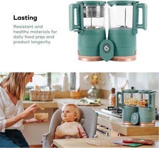 Babymoov Nutribaby Glass Baby Food Maker – Multi-Function Steamer & Blender