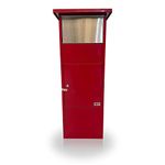 Large Red+ Stainless Letter Post Mail Box Letterbox tall Parcel Drop Box