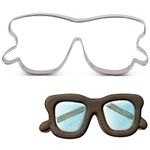 LILIAO Glasses / Sunglasses Cookie Cutter, 4.6 x 1.8 inches, Stainless Steel