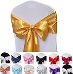 Maiangel Satin Chair Sashes Bows-50