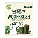 Lily’s Kitchen Woofbrush Mini Dental Dog Chew, Adult Dog 8xPacks(130g), Grain-free Recipe, With Natural Ingredients, for Small Dogs