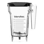 Blendtec FourSide Jug (2.2 L) - Four Sided - Professional-Grade Blender Jug - Vented Latching Lid - BPA-free - Clear, 40-609-50