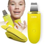 GESS Exotic Original Ultrasonic Ultrasonic Skin Scrubber, 5 Modes Exfoliator for Facial Cleansing, Ultrasonic Scrub, Anti Ageing Blackhead Remover, Face Tightening - Yellow