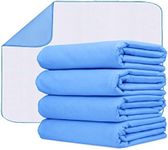 Avalon Care Incontinence Bed Pads (Pack of 4) Washable Pee Pads for Adults, Kids & Pets - Highly Absorbent Pads, 18x24 inches Bed Pads Washable Waterproof Pads for Bed, Reusable Bed Pads & Underpads