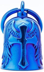 Motorcycle for Bells - Motorcycle Angel Bell for Men Women,Bell Biker Accessory,Guard Riding Safety (Cross Black) (Blue)