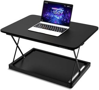 CHANGEdesk Mini Small Standing Desk Converter Height Adjustable Desktop Standing Desk Sit-to-Stand Up Desk Riser Laptop Standing Desk Converter, Black