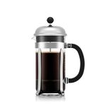 Bodum CHAMBORD Coffee & Tea Maker, French Press Coffee Maker, Stainless Steel & Heat-Resistant Borosilicate Glass, The Original French Press, Made in Europe, 8 cup, 1 liter, 34 ounces