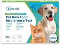 5Strands Pet Raw Food Intolerance Test, at Home Sensitivity Test for Dogs & Cats, 315 Items, Hair Analysis, Accurate for All Ages and Breed, Results in 5 Days - Chicken, Beef, Duck