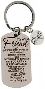 Zolivie Friendship Keychain with Cute Charm-Inspirational Friend Keyring-Best Friend key chain-Key Ring-Car Keys Holder, Hands Charm