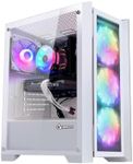 H.E. Glory Gaming PC -AMD R5 5600G 3.9GHz CPU,NVIDIA RTX 3050 6G,16GB DDR4 RAM 3200MHz,1TB M.2 NVMe+1TB SATA SSD, Air Cooler, RGB Fans, HDMI,Win 11 Pro Desktop Computer