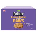 Pointer - Peanut Butter Paws Adult Dog Treats - Wheat Free Dog Treats with No Artificial Flavourings, Perfect for Healthy Teeth, 10kg Box