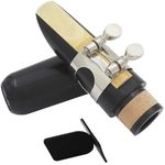 Raymond Joes Clarinet Mouthpiece Kit, Includes Ligature+Reed 2.5+Black Plastic Cap, Black Rubber, C Clarinet