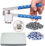 20mm Flip Off Vial Crimper + 100 Glass Vials (10ml) + 100 Rubber Stoppers + 100 Plastic-Aluminum Caps