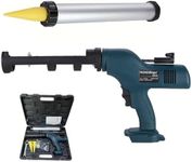 Cordless Caulking Gun for Makita 18V Battery,20oz and 10oz 2 in 1 Dripless 6-Speed Silicone & Adhesive Electric Caulk Gun Kit for Filling Sealing