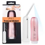 PJET Silicone Portable Jet Spray For Toilet | Travel Bidet Spray For Travel Essentials For Family | Foldable Handheld Personal Electric Bidet Spray For Toilet For Personal Hygiene & Cleaning (pink)