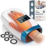 Lifepro Cordless Hand Massager for Hands, Wrists & Fingers – Heat & Compression with 5 Intensity Levels, 5 Massage Modes, 2 Vibration Levels, and Travel Bag – Ideal Gift for Men & Women (White)