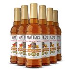 Matteo's Sugar Free Coffee Flavoring Syrup, Maple Bourbon, Delicious Coffee Syrup, 0 Calorie, 0 Sugar Coffee Syrups, Keto Friendly, 25.4 Oz, 6Count