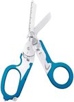 Elegital Emergency Response Shears, Stainless Steel Foldable Scissors Pliers, Outdoor Camping Rescue Scissors Tools (Blue)