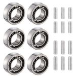 Yo-yo Bearing Accessory Sets, Professional Yo Yo Replacement Kit with 6 Pcs Unresponsive Yo Yo Small Bearings and 12 Stainless Steel Axle Screws for Yo-yo Bearing Replacement