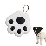 GPS for Dogs, Item Finders, Mini Cat Paw Shaped Dog GPS Tracking Device, Cat Collar Tracking Locator, Intelligent Anti-Lost Device for Pets Kids Key Luggage Wallet (Black)