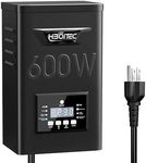 HIBOITEC 600W Low Voltage Landscape Transformer, Outdoor Lighting Transformer with Photocell Sensor and Timer, 120V AC to 12V/15V AC Weatherproof Transformers for Landscape Lighting Path Lights