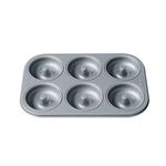 Meyer Bakemaster Doughnut Pan Nonstick 6 Cavity Doughnut Baking Pan for Full-Sized Donuts Biscuit Bagels, Carbon Steel Baking Tray Dishwasher Safe, Oven, Freezer Safe Cake Pan