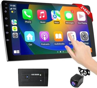 Portable Carplay Screen for Car, 9 inch Wireless CarPlay & Android Auto,Backup Camera,Double Din Car Stereo,GPS Navigation, ZLink,Audio Receivers, Music Player (9 inch)