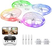 Ameta Morpho Drone for Kids with Camera 1080P HD, FPV Mini Drones for Beginners with STEM Module/ 32 RGB Light/Circle Fly/ 3D Flip/ 18min Flight Time/Lost Buzzer, Cool Toys Gifts, Under 250g