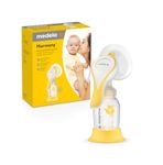 Medela Harmony Manual Breast Pump - Compact Swiss design featuring PersonalFit Flex shields and Medela 2-Phase Expression technology