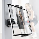 Charchendo Gym Magnetic Tablet Holder [Anti-Drop], Multifunctional Phone Mount with Metal Ball Head, Gym Equipment iPad Holder with Magnet Base Fits iPad Pro 12.9/Air/Mini, Galaxy Z Fold, Phone