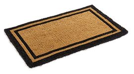 Kempf Natural Coco Coir Outdoor doormats with Black Border Keep Your House/Office Clean - Welcome Guests with Outdoor Heavy Duty Doormats 24" X 60"