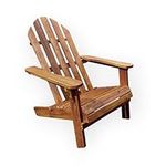 Patio Wise Outdoor Acacia Wood Lounge Chair, Wooden Adirondack Lounger Chairs, Pool, Porch, Deck, & Balcony Furniture, 34 ½ -Inches Long x 25 ¾ - Inches Wide x 37 ¾ -Inches High, Teak