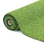 GardenKraft 4 m × 1 m Artificial Grass Roll – 15 mm High‑Density Two‑Tone Pile, UV‑Stabilised Fast‑Drain Fake Lawn, Pet & Child Friendly Astro Turf