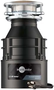 InSinkErator Garbage Disposal with Power Cord, Badger 1, Standard Series, 1/3 HP Continuous Feed, Black