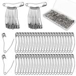 200pcs Curved Safety Pins, 1.5 Inch Quilting Basting Pins Curved Quilting Pins Bent Sewing Safety Pins for Quilting Knitting Sewing Crafting