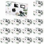 Treela 15 Pack Disposable Camera for Wedding Single Use Flash 35 mm 27 Film Exposures 400 ISO Film Camera with Flash for Concert Travel Anniversary Camp Party Supply Summer Vacation Gift Honeymoon