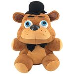 Ksopsdey Fre-Edy Doll,Big Brown Bear Doll,Five Nights At Fred-Dy's Plush Toy Bear,Bear Toys Plush,Fre-Edy Bear Figure,Classic Bear Plush,Bear Soft Plush Toy,Bear Plush Gifts,25 Cm Baby Doll