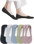 Thin No Show Socks, Low Cut Liner Non Slip Invisible Hidden sock for Flat Boat, Cool Comfort Breathable 5 Pairs Socks