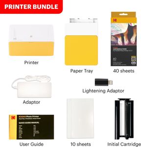 KODAK Dock Plus Photo Printer Bundle – Portable Instant Printing