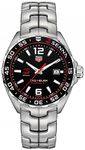 TAG Heuer Men's Steel Bracelet & Case Sapphire Crystal Swiss Quartz Black Dial Analog Watch WAZ1012.BA0883