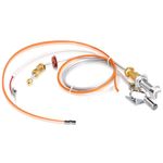 Hiorucet HHT Pilot Assembly NG 446-512A for Heat N Glo Fireplaces and Gas Log Sets, Heat-N-Glo SL2000, 4000, 5000, 6000 Model, SRV446-512A Natural Gas Pilot Assembly Replacement Parts with Thermopile.