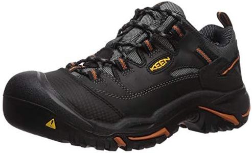 KEEN Utility Braddock Men's, Black/Bossa Nova, Steel Toe, EH, Low Hiker (8.0 D)