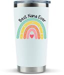 Nana Gifts for Grandma Tumbler with Lid and Straw 20 Ounce - Best Grandma Gifts for Grandma Birthday Gifts for Nana Grandma Coffee Tumbler Nana Mothers Day Gifts Nana Coffee Mug Gifts for New Grandma