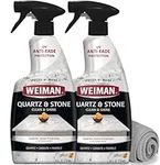 Weiman Quartz Countertop Cleaner and Polish - 24 Ounce (2 Pack) - Clean and Shine Your Quartz Countertops Islands and Stone Surfaces with Ultra Violet Protection