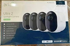 Arlo outdoor Ultra 2 Spotlight Camera Wire Free Security System 4 Pack with Total Security