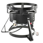 King Kooker 17.5” Bolt Together Portable Propane Outdoor Cooker Package, Black